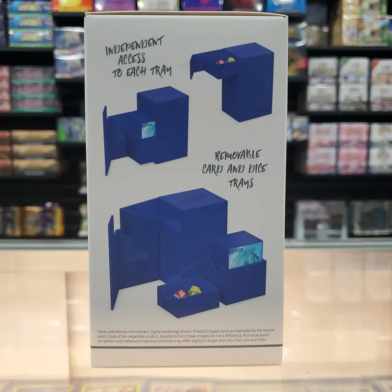 Ultimate Guard - Twin Flip'n'tray 80+ Xenoskin Deck Case - Monocolor Blue 2