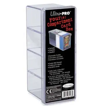 Ultra-Pro: 4-Compartment Clear Card Box 1