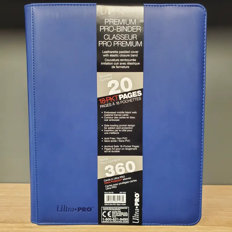 Ultra-Pro: 9 Pocket Premium Pro Binder - Blue 1
