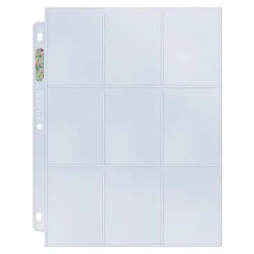 Ultra-Pro: 9 Pocket Silver Series Pages For Standard Size Cards - 100 Ct Box 2