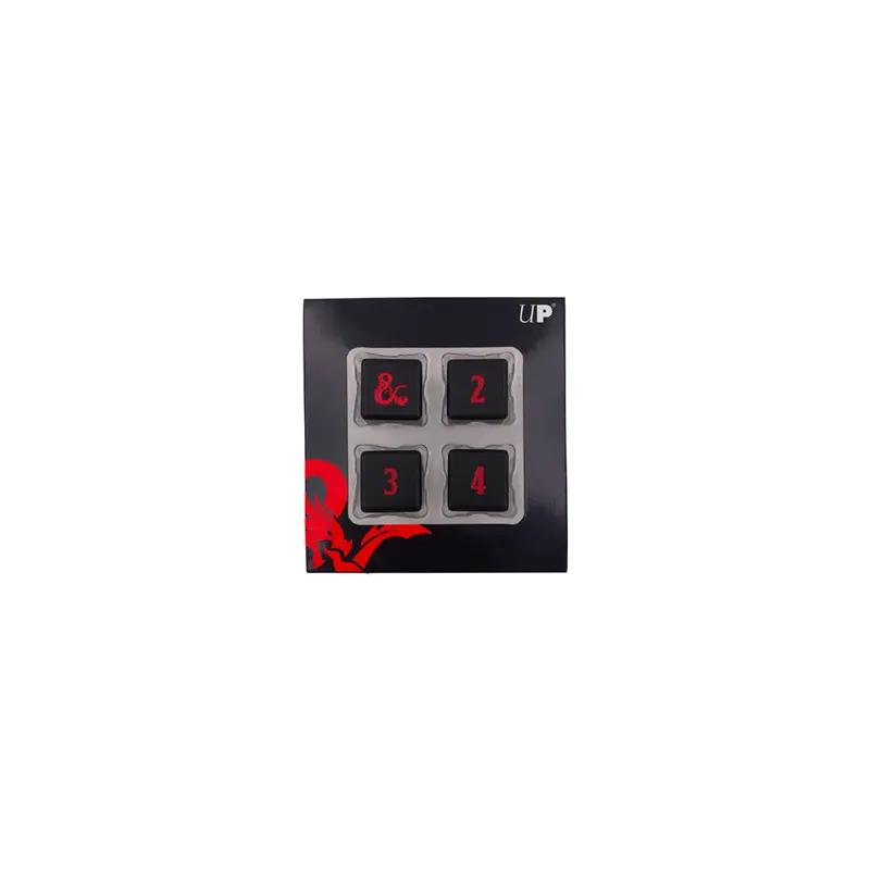 Ultra-Pro: Dungeons & Dragons Heavy Metal Dice D6 Set Of 4 1