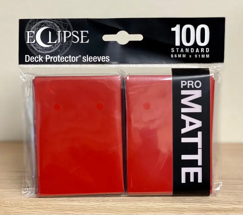 Ultra-Pro Eclipse: Deck Protector Sleeves - Apple Red Matte 1