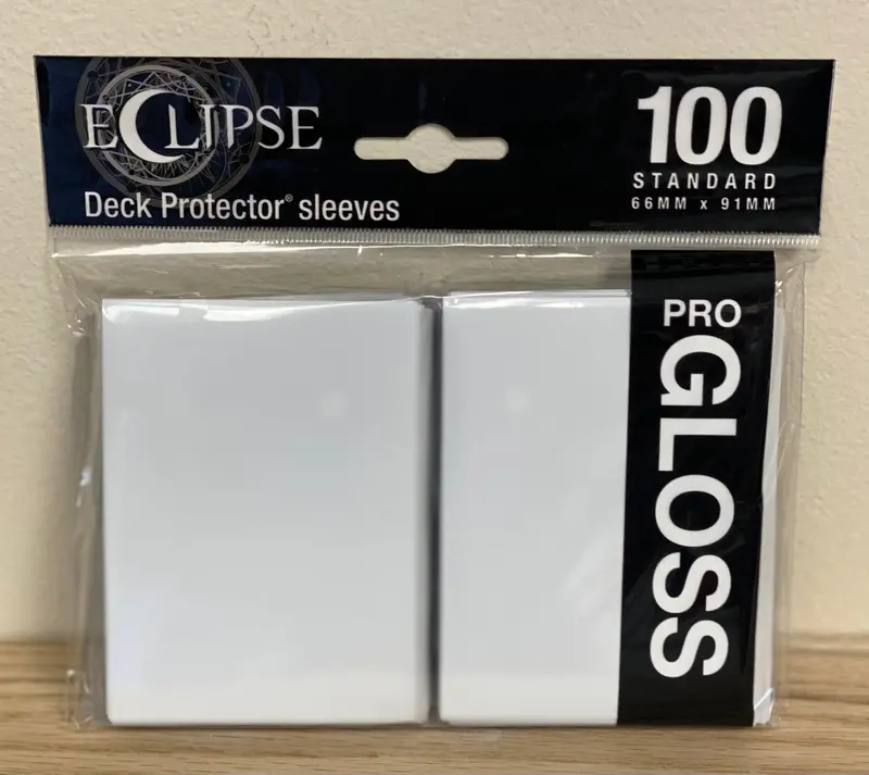 Ultra-Pro Eclipse: Deck Protector Sleeves - Arctic White Gloss 1