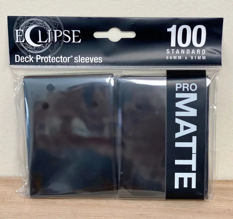 Ultra-Pro Eclipse: Deck Protector Sleeves - Black Matte 1