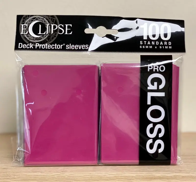Ultra-Pro Eclipse: Deck Protector Sleeves - Hot Pink Gloss 1