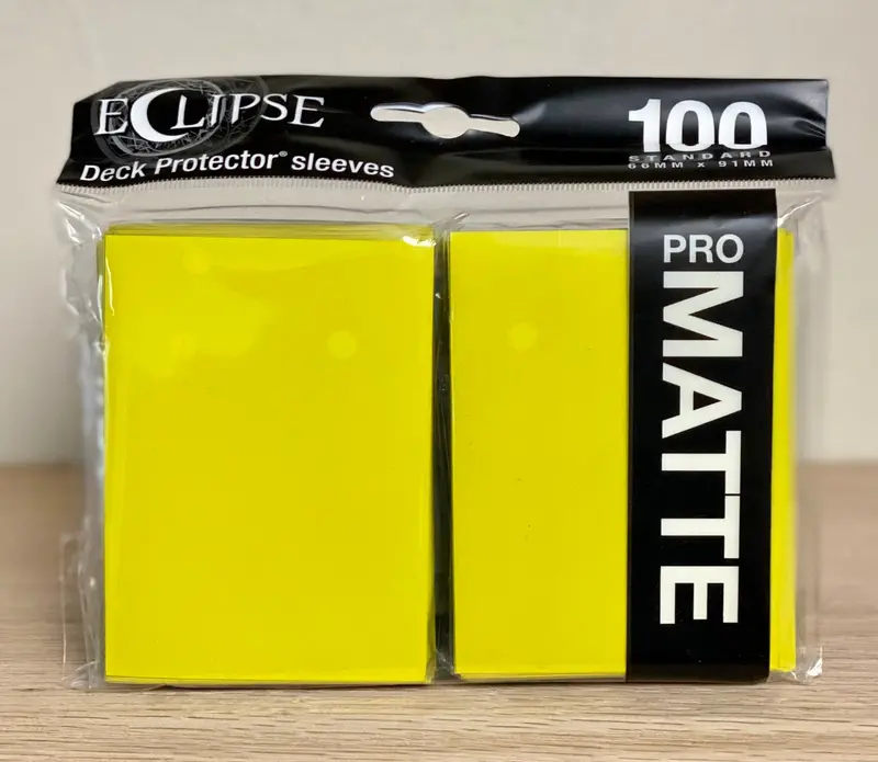 Ultra-Pro Eclipse: Deck Protector Sleeves - Lemon Yellow Matte 1