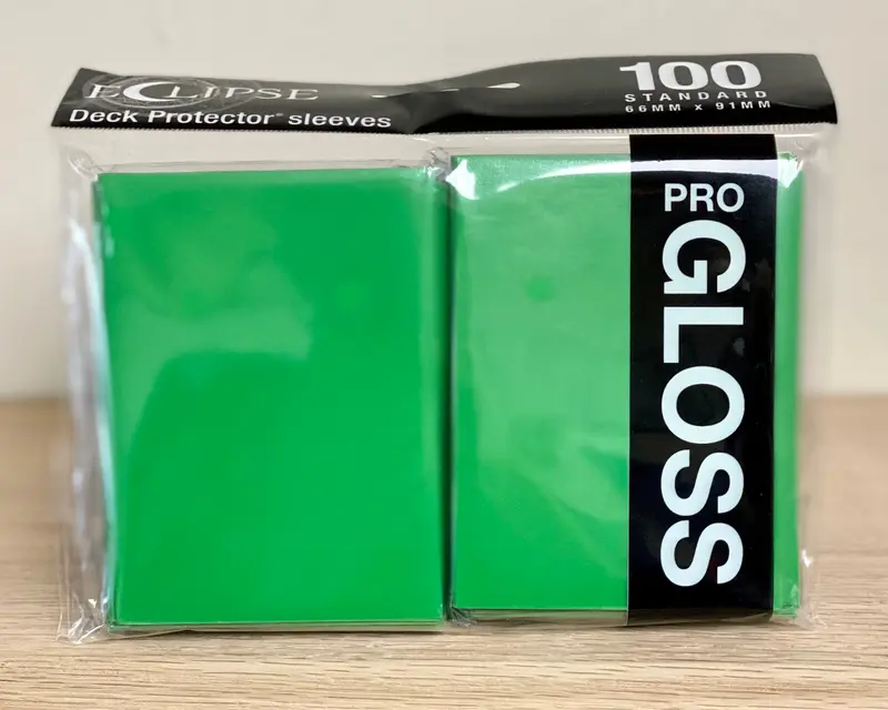 Ultra-Pro Eclipse: Deck Protector Sleeves - Lime Green Gloss 1