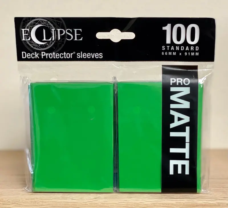 Ultra-Pro Eclipse: Deck Protector Sleeves - Lime Green Matte 1