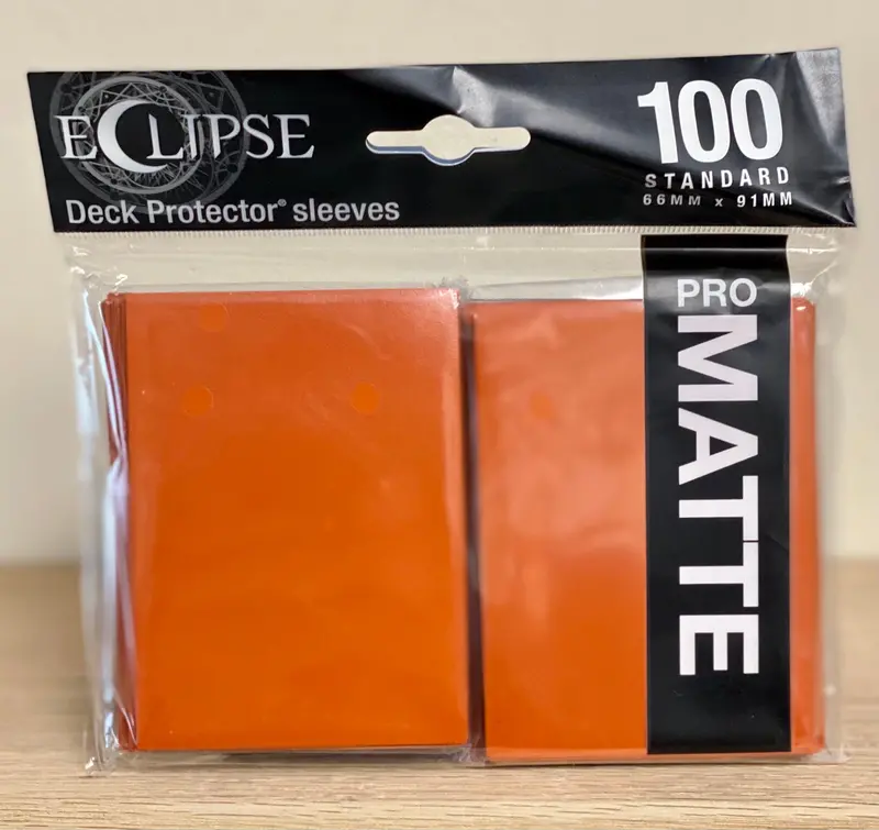 Ultra-Pro Eclipse: Deck Protector Sleeves - Pumpkin Orange Matte 1