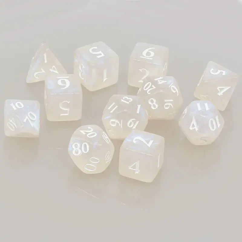 Ultra-Pro: Eclipse - Rpg Dice Set 11Pc (Arctic White) 1