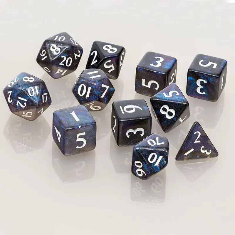 Ultra-Pro: Eclipse - Rpg Dice Set 11Pc (Jet Black) 1