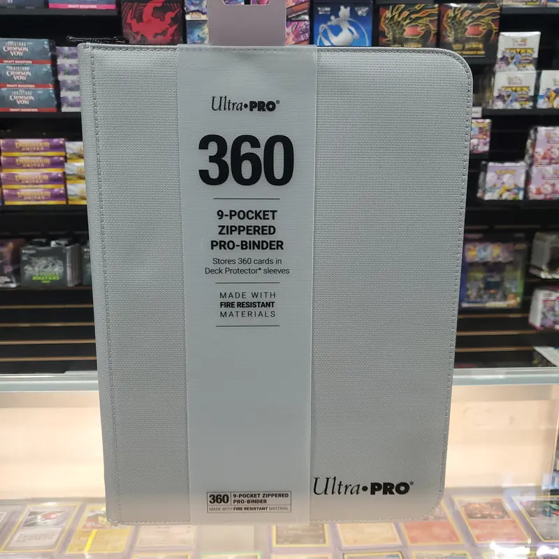 Ultra-Pro: Fire Resistant 9 Pocket Zippered Pro Binder - Silver 1