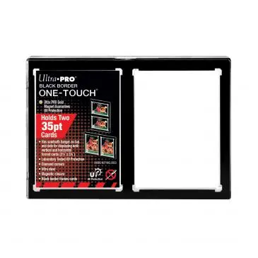 Ultra-Pro: One-Touch Black Border Magnetic 2-Card Holder 1