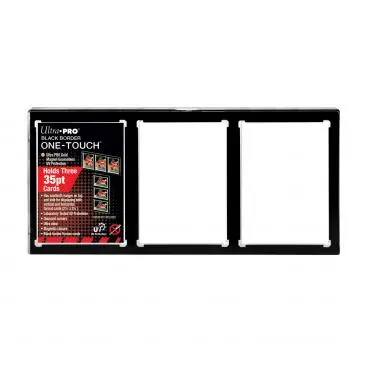 Ultra-Pro: One-Touch Black Border Magnetic 3-Card Holder 1
