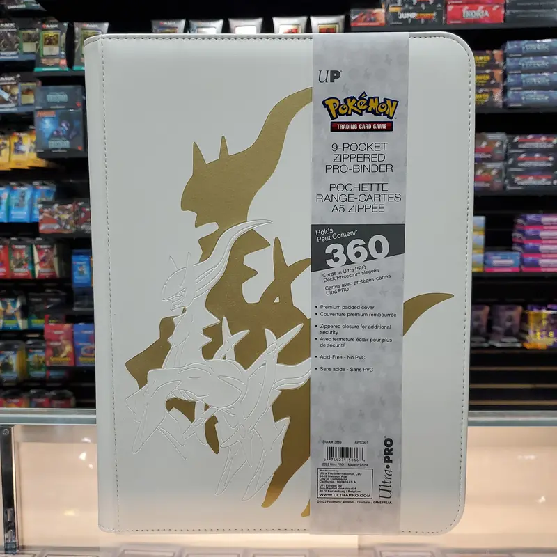 Ultra-Pro: Pokémon Elite Series 9-Pocket Zippered Premium Pro-Binder - Arceus 1