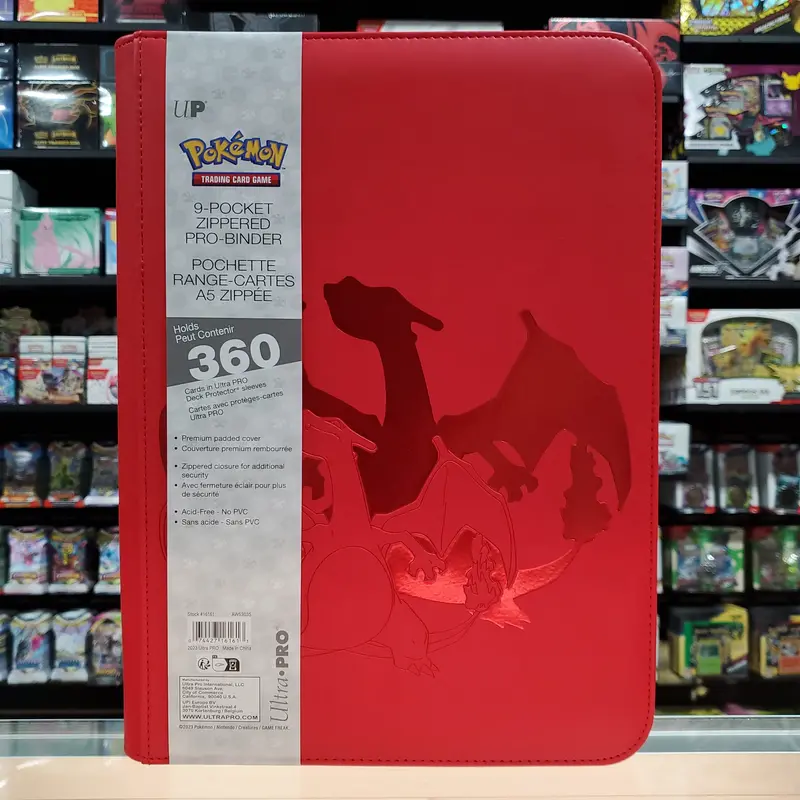 Ultra-Pro: Pokémon Elite Series 9-Pocket Zippered Pro-Binder - Charizard 1