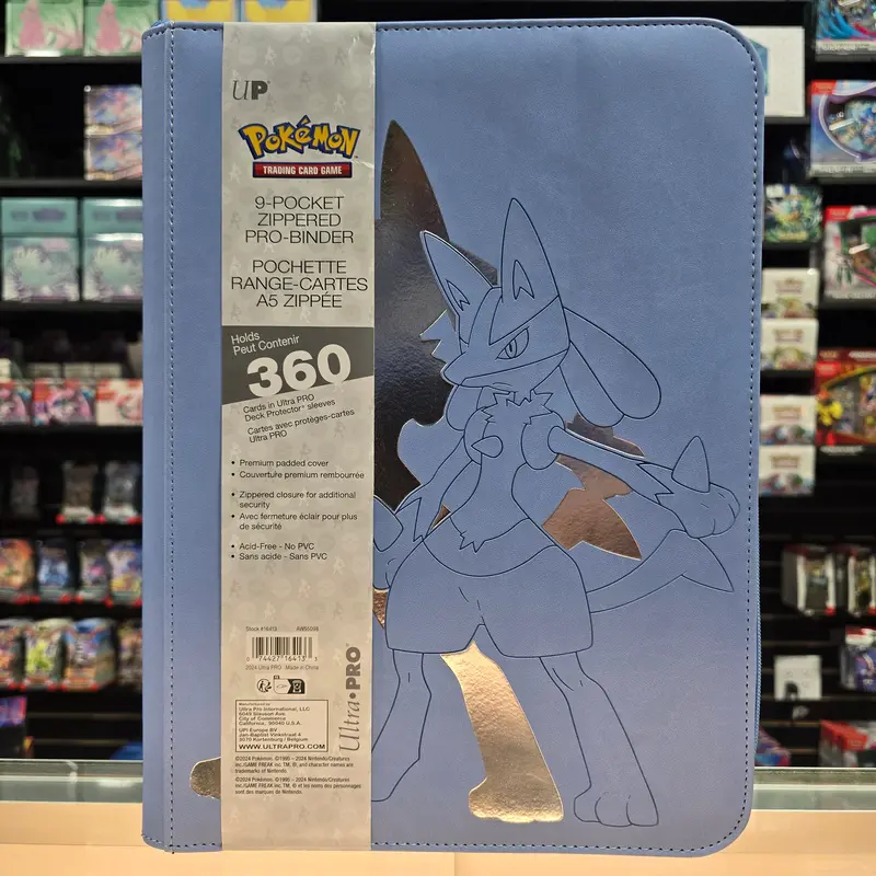 Ultra-Pro: Pokémon Elite Series 9-Pocket Zippered Pro-Binder - Lucario 1