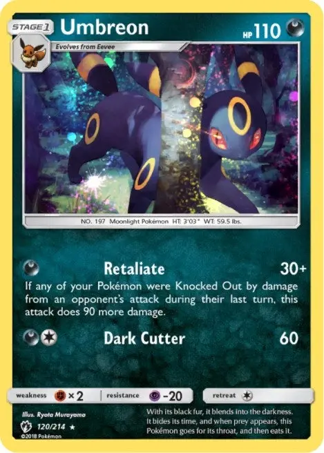 Umbreon - 120/214 (Cosmos Holo) (120/214) (Ble) 1
