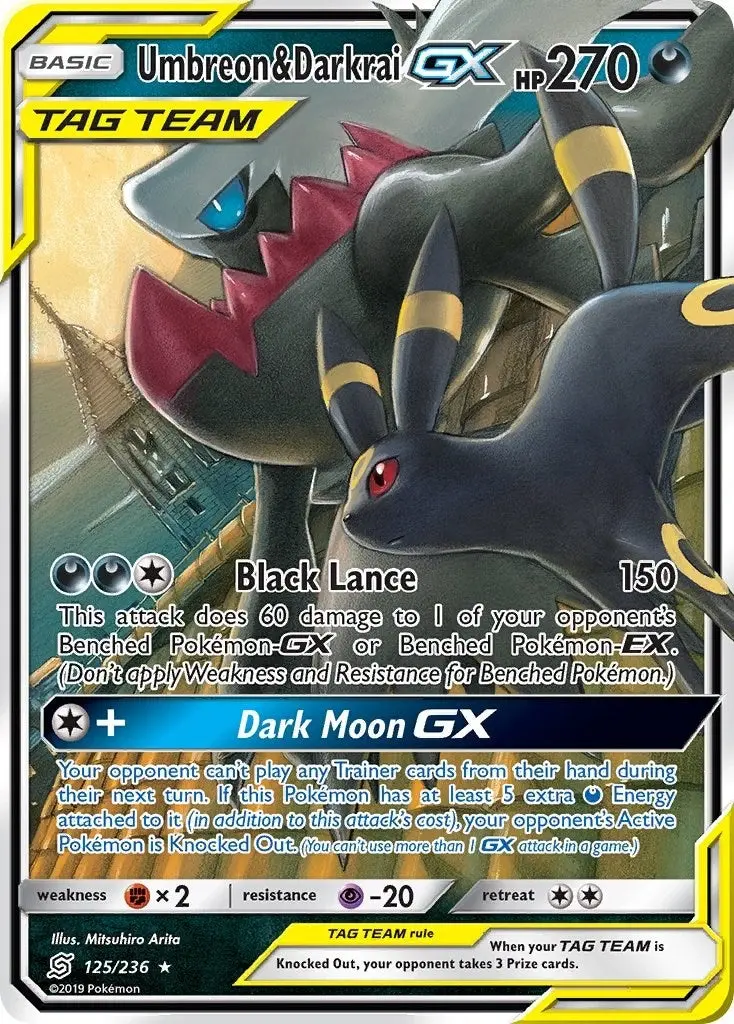 Umbreon & Darkrai Gx (125/236) (Sm11) 1