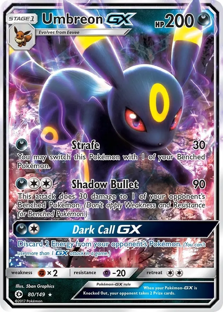 Umbreon Gx (80/149) (Sm01) 1