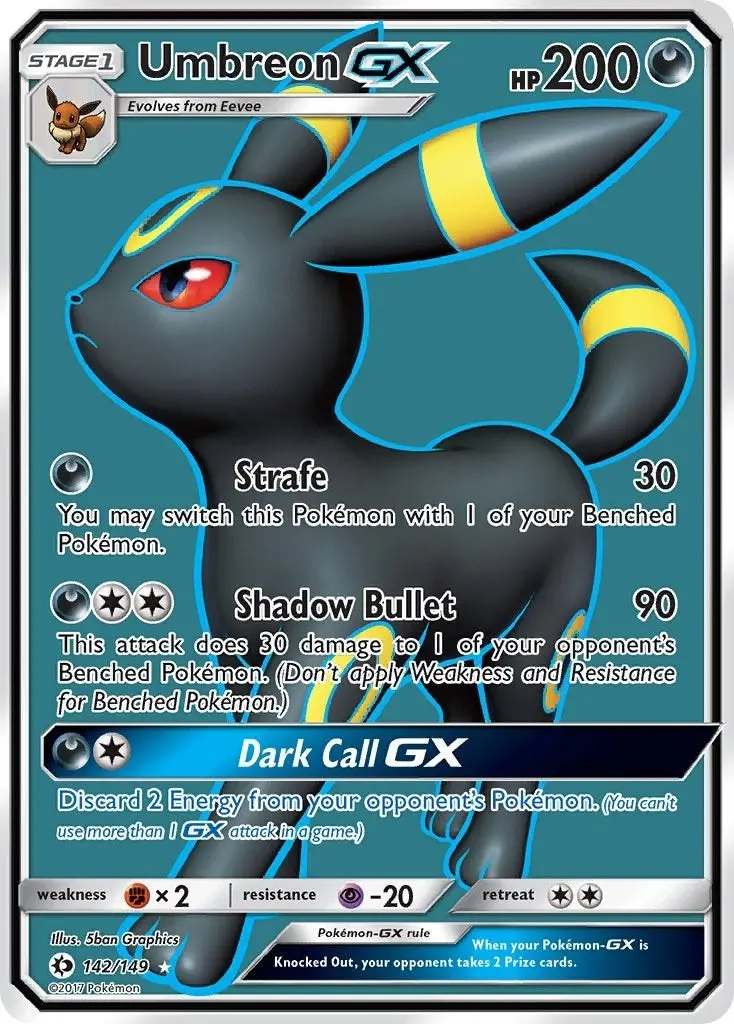 Umbreon Gx (Full Art) (142/149) (Sm01) 1