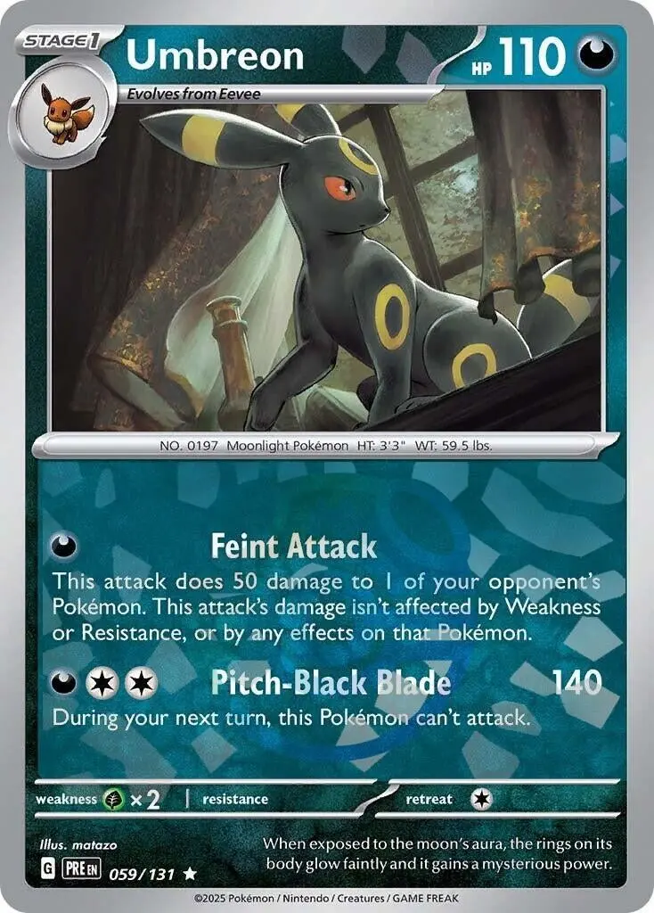 Umbreon (Master Ball Pattern) (059/131) (Pre) 1