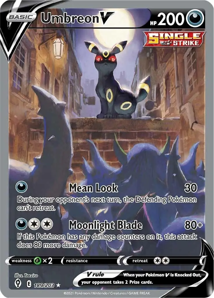 Umbreon V (Alternate Full Art) (189/203) (Swsh07) 1