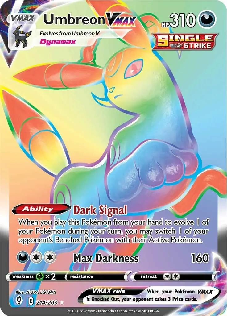 Umbreon Vmax (Secret) (214/203) (Swsh07) 1