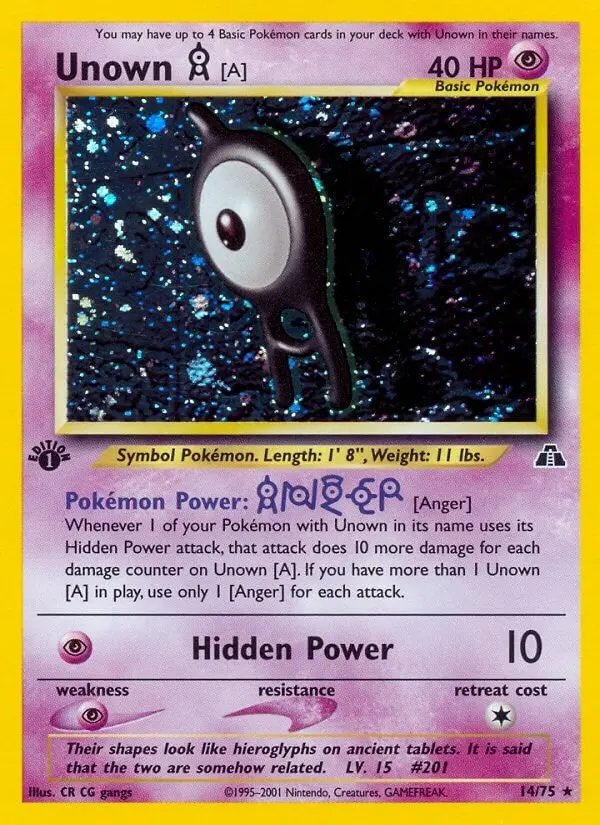 Unown [A] (14) (14/75) (N2) 1