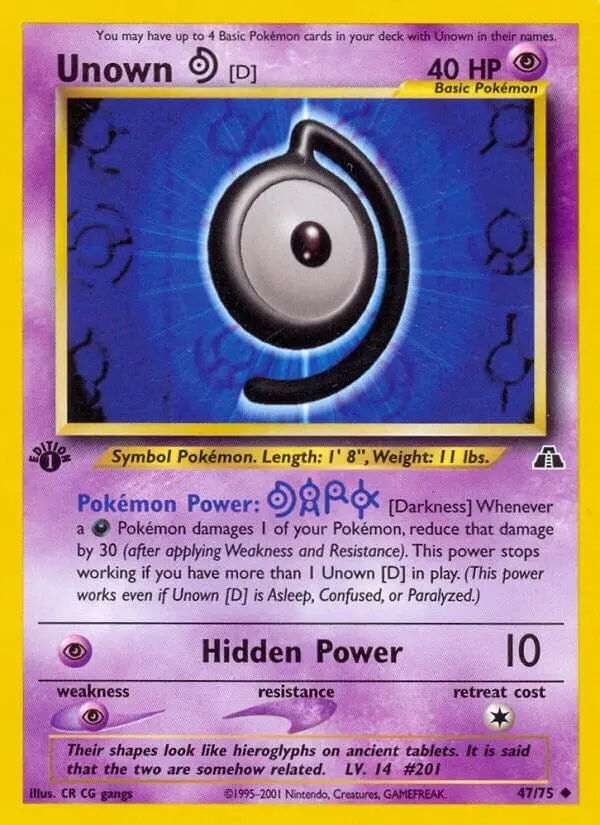 Unown [D] (47/75) (N2) 1