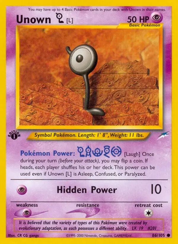 Unown [L] (086/105) (N4) 1