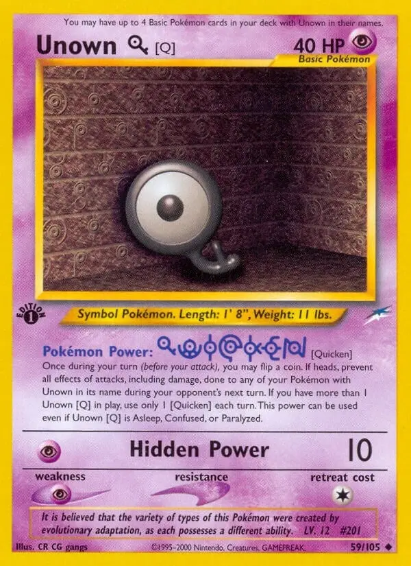 Unown [Q] (059/105) (N4) 1