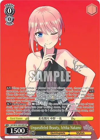Unparalleled Beauty, Ichika Nakano (5Hy/W101-E001ofr Ofr) [The Quintessential Quintuplets Movie] 1