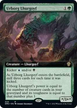 Urborg Lhurgoyf (Extended Art) (420) (Dmu) 1