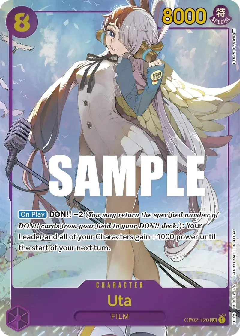 Uta (Alternate Art) (Op02-120) (Op02) 1