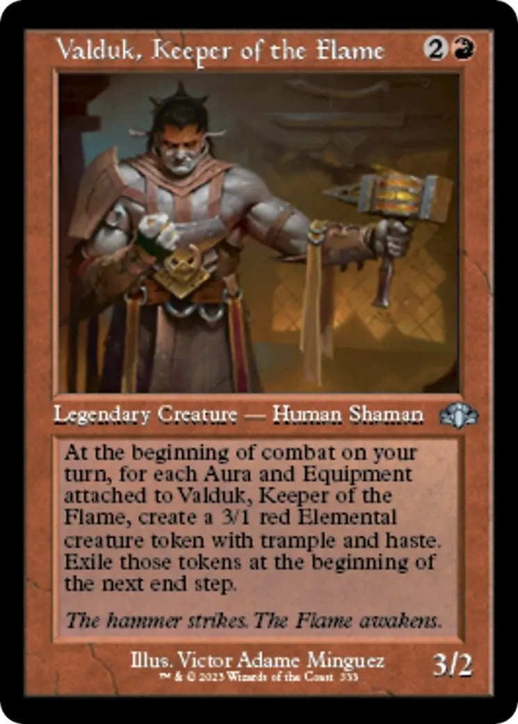 Valduk, Keeper Of The Flame (Retro Frame) (333) (Dmr) 1