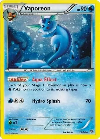 Vaporeon - 22/98 (Cosmos Holo) (022/098) (Mcap) 1