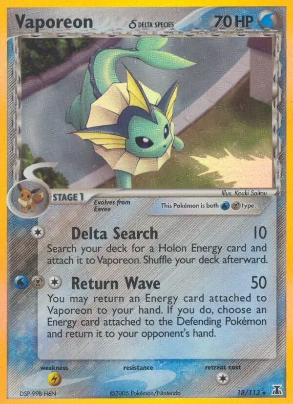 Vaporeon (Delta Species) (18/113) (Ds) 1