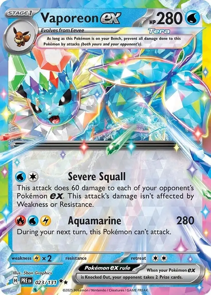 Vaporeon Ex (023/131) (Pre) 1