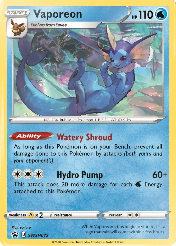 Vaporeon - Swsh072 (Swsh072) (Swsd) 1