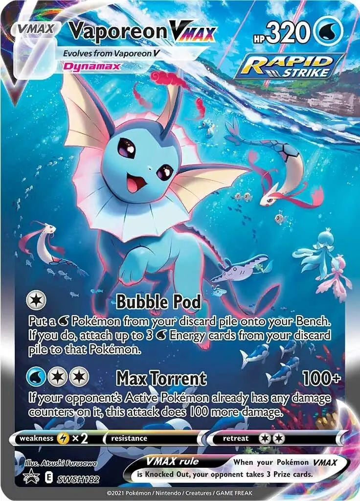 Vaporeon Vmax - Swsh182 (Swsh182) (Swsd) 1