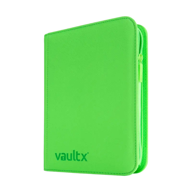 Vault X: 4-Pocket Zip Binder (Neon Green) 1