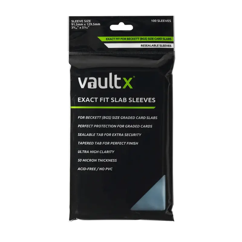Vault X: Exact Fit Slab Sleeves 100 Ct (Bgs) 1