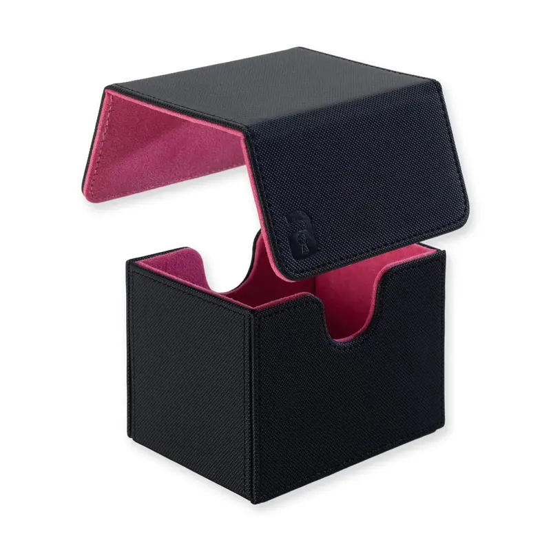 Vault X: Sideloading Deck Box 100+ Ct (Black / Electric Pink) 2