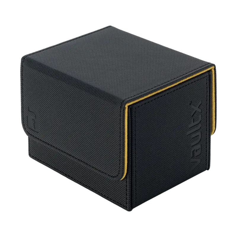 Vault X: Sideloading Deck Box 100+ Ct (Black / Electric Yellow) 1
