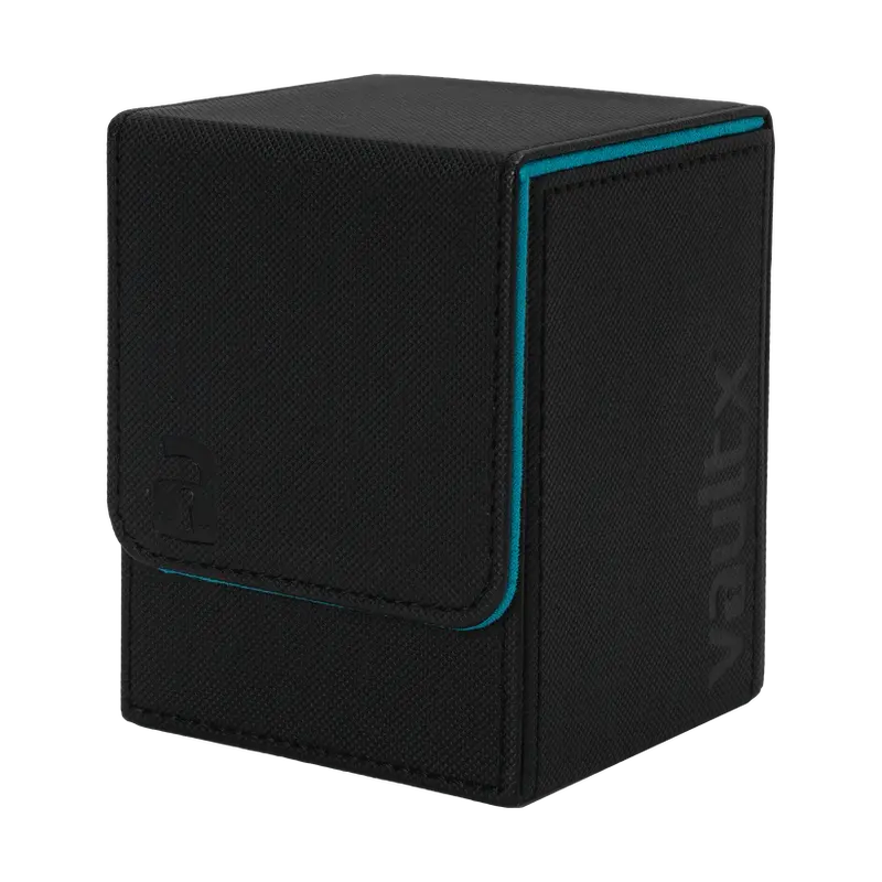 Vault X: Toploading Deck Box 80+ Ct (Black / Electric Blue) 1