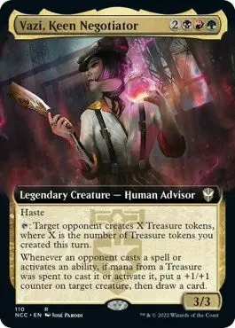 Vazi, Keen Negotiator (Extended Art) (110) (Ncc) 1