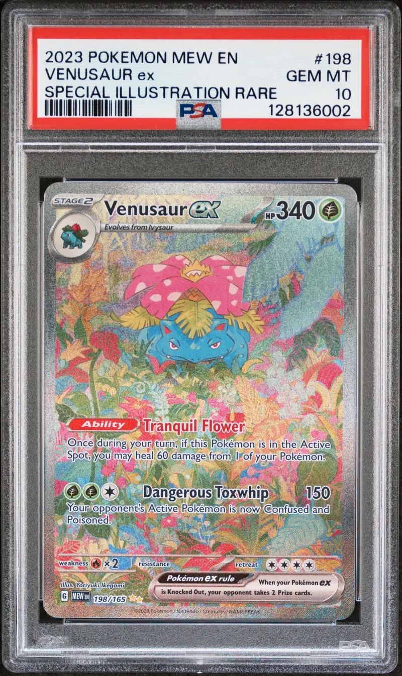 Venusaur Ex Special Illustration Rare 2023 Pokemon Mew En-151 Psa Gem Mt 10 1