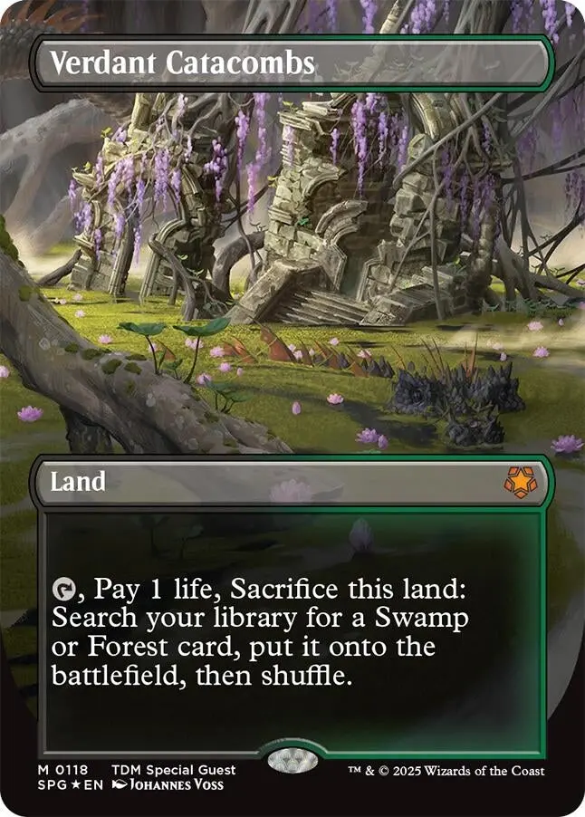 Verdant Catacombs (Borderless) (Dragonscale Foil) (118) (Spg) 1