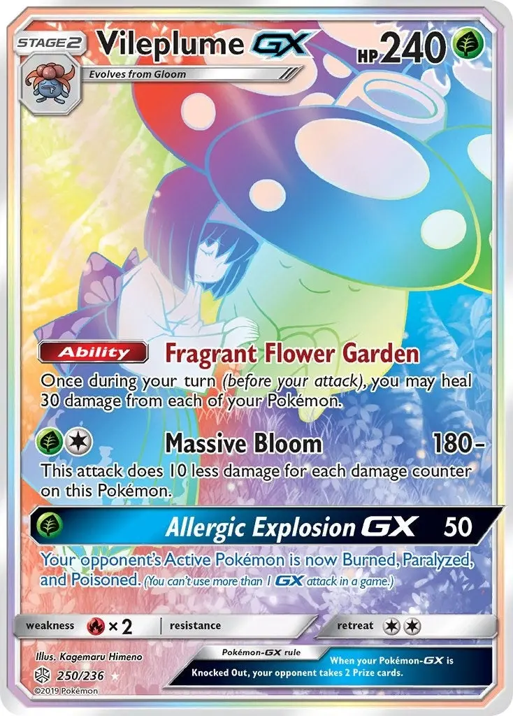 Vileplume Gx (Secret) (250/236) (Sm12) 1